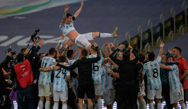 Argentina salió campeón de la Copa América 2021 en el mítico Estadio Maracaná. Foto: AFP
