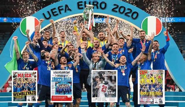 Italia consiguió su segunda Eurocopa en la historia. Foto: composición/difusión