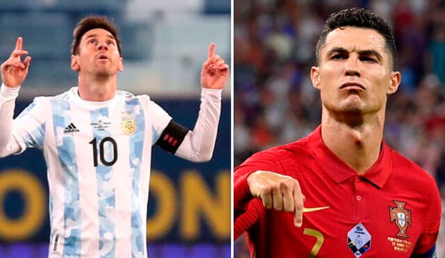 Lionel Messi (34 años) y Cristiano Ronaldo (36 años) vigentes en la cima del fútbol mundial. Foto: composición/AFP