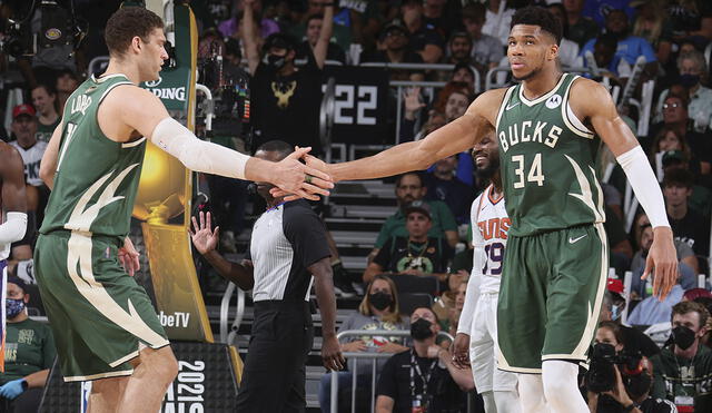 Bucks y Suns se enfrentaron por tercera vez en las Finales de la NBA: Foto: AFP