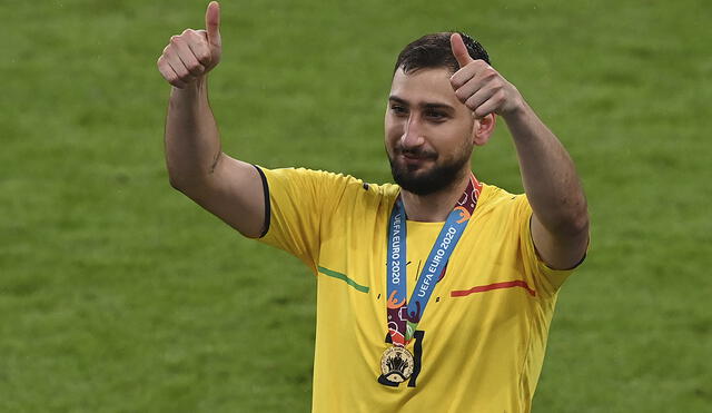 Gigio Donnarumma se pronunció tras ser campeón de la Eurocopa. Foto: AFP