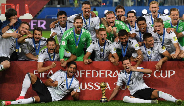El campeón del mundo también jugaba la Copa Confederaciones, como pasó con Alemania en 2017. Foto: AFP