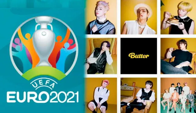 Viralizan supuesto video de "Butter" de BTS en la final de la Eurocopa 2021. Foto: composición LR / ARMY/ Big Hit