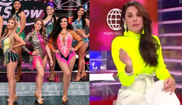 Rebeca Escribens volvió a criticar las presentaciones de las concursantes del reality Reinas del show. Foto: captura de América TV