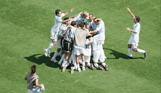 Argentina obtuvo medalla de oro de futbol masculino en los juegos olímpicos de 2004 en Atenas. Foto: difusión.
