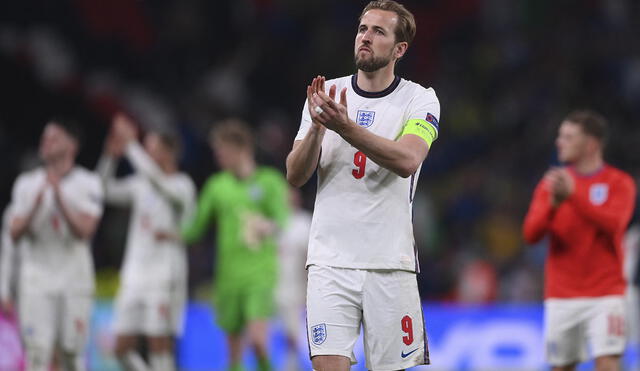 Harry Kane fue el goleador de Inglaterra en la Eurocopa 2021. Foto: AFP