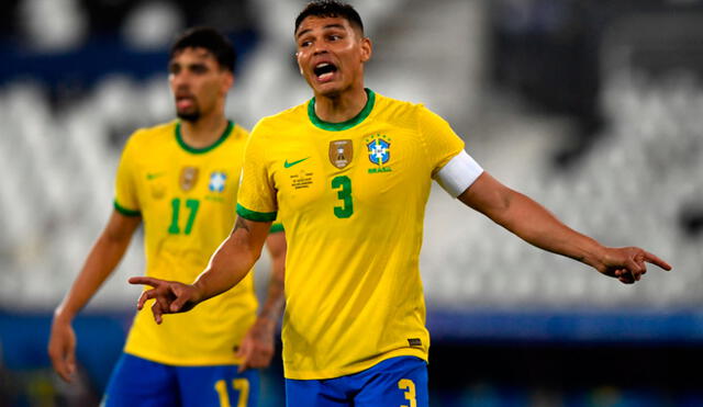 Thiago Silva criticó a los aficionados brasileños que apoyaron a la Argentina en la final de Copa América disputada en el Maracaná. Foto: AFP