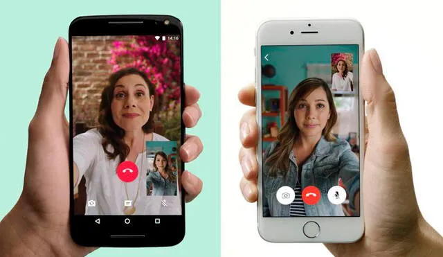 La nueva opción de videollamadas en WhatsApp se encuentra en fase de prueba. Foto: El País