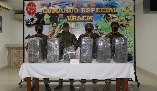 El operativo contra el narcotráfico estuvo dirigido Los Sinchis de Mazamari. Foto: Inforegión