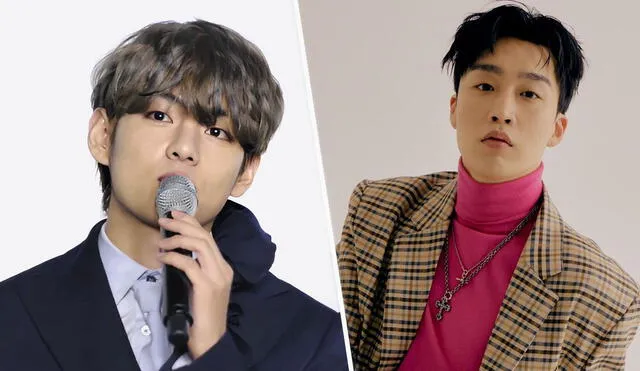 El integrante de BTS Kim Taehyung apoya a su amigo Peakboy en próximo video musical. Foto: composición Kmedia/Instagram