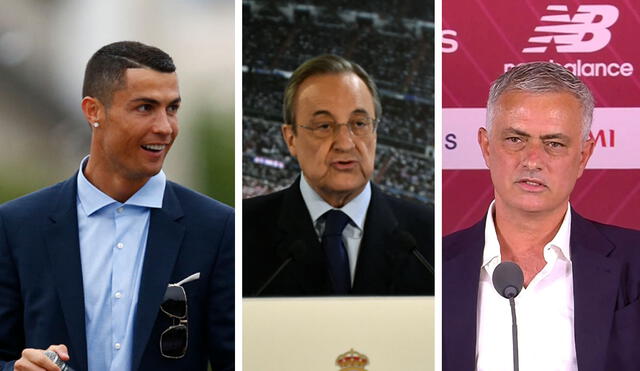 Cristiano Ronaldo y José Mourinho fueron parte de Real Madrid. Foto: AFP