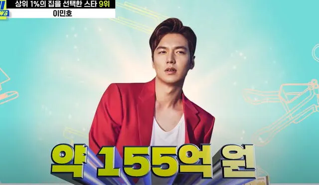 Parte de la millonaria fortuna que posee Lee Min Ho. Foto: captura Mnet