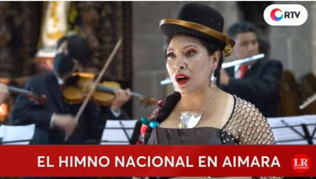 Gladis Huamán y músicos de la Orquesta Sinfónica del Cusco, también interpretarán el himno nacional en Shipibo y Español. Foto: La República RTV