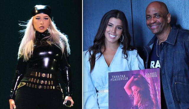 Los internautas expusieron el parecido entre "Dime" y la canción “Si no te hubiera conocido”, que canta Christina Aguilera a dueto junto con Luis Fonsi. Foto: composición Instagram