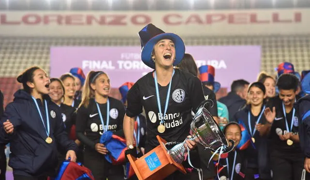 San Lorenzo se coronó campeón del Torneo Apertura Femenino en Argentina. Foto: San Lorenzo