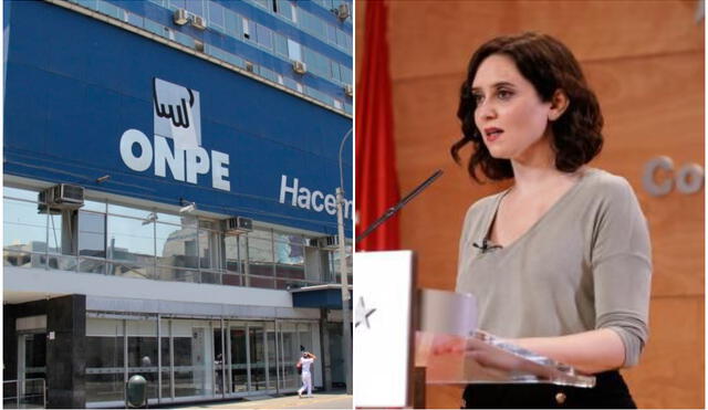 ONPE indicó que Díaz Ayuso dio información falsa en la Asamblea de Madrid. Foto: Composición/20 Minutos/difusión