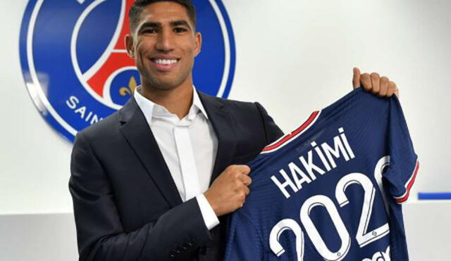 Achraf Hakimi llega al PSG luego de ganar el Scudetto con el Inter de Milán. Foto: PSG.