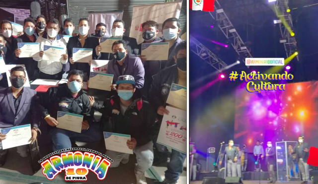 Los integrantes de Armonía 10 utilizaron las redes sociales para agradecer el apoyo que recibieron de las autoridades y de sus fanáticos. Foto: composición Instagram