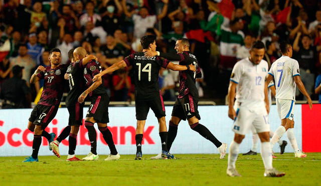 México derrotó 1-0 a El Salvador por la Copa Oro 2021 desde Los Ángeles. Foto: AFP