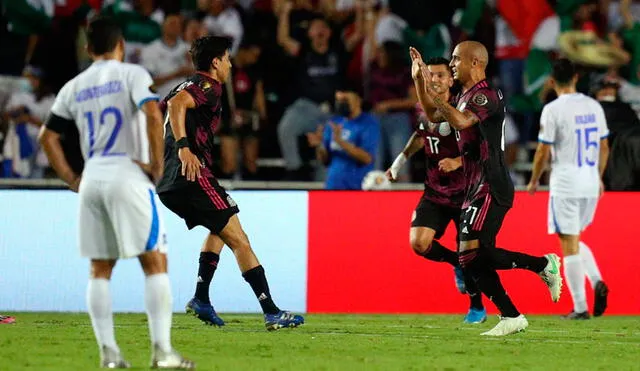 México derrotó 1-0 a El Salvador por la Copa Oro 2021 desde Los Ángeles. Foto: AFP