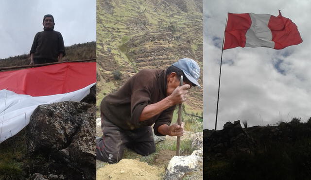 Rojas Villanueva espera que la ciudadanía también se anime a alzar la bandera en sus localidades, a fin de fomentar el patriotismo. Foto: composición/difusión