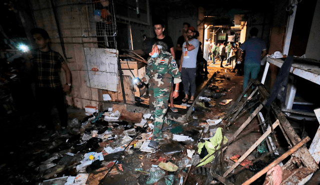 El estallido se produjo en un mercado situado en el populoso barrio de Ciudad Sadr. Foto: AFP