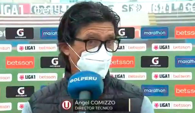 Ángel Comizzo genera polémica en declaraciones tras 2-2 ante Alianza Atlético. Foto: captura de Gol Perú