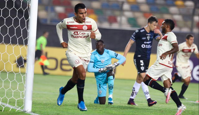 Alex Valera lleva cuatro goles con Universitario: dos en la Liga 1 y la misma cantidad en la Copa Libertadores. Foto: difusión
