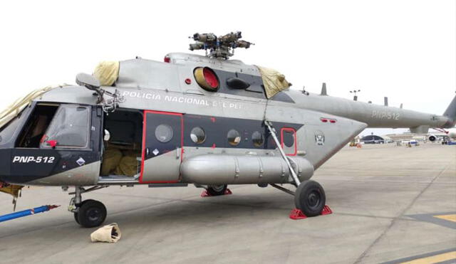PNP recibe 2 helicópteros vendidos por Bielorrusia para luchar contra el narcoterrorismo. Foto: cortesía