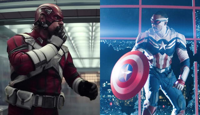 David Harbour y Anthonie Mackie interpretan a Guardián Rojo y Capitán América, respectivamente. Foto: composición/Disney Plus
