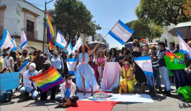 Colectivos trans celebraron la aprobación de la Ley de Identidad de género. Foto: Twitter Fuera del Clóset