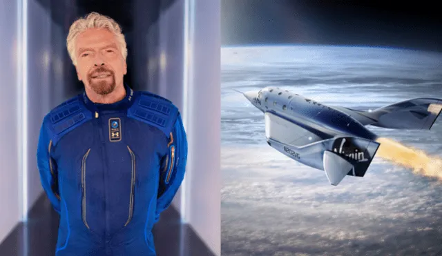 El empresario Richard Branson viajó al espacio con la idea de ser uno de los pioneros del turismo espacial. Foto: difusión