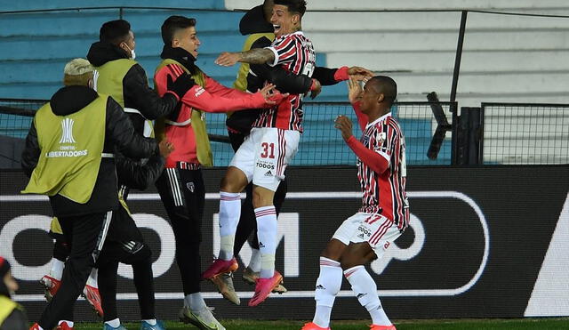Sao Pablo venció por 3-1 a Racing por la Copa Libertadores. Fuente: La Nación