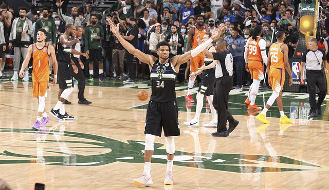 Bucks derrotó a los Suns en el sexto duelo  de las Finales de la NBA. Foto: AFP