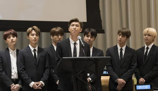 BTS durante su primera visita a la sede de las Naciones Unidas en el 2018. Foto: AFP