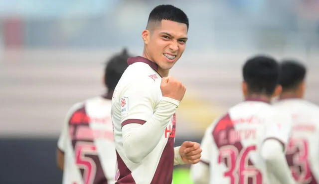 Gerson Barreto marcó un gol en el partido entre Universitario y Alianza Atlético. Foto: Liga de Fútbol Profesional