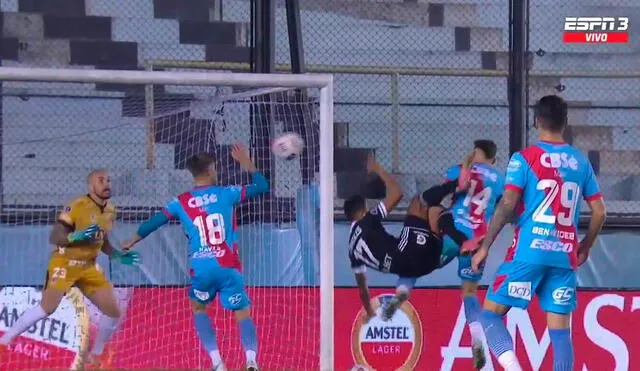 'Canchita' anotó el tanto del empate sobre el final del encuentro. Foto: captura/ESPN 3