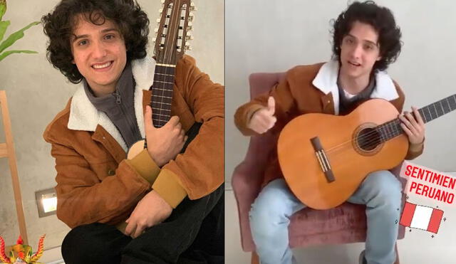 El joven cantante invitó a sus seguidores a su próximo concierto Sentimiento peruano. Foto: Instagram / Vasco Madueño