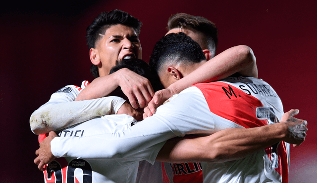 River Plate clasificó a cuartos de final de la Copa Libertadores 2021 tras eliminar a Argentinos Juniors. Foto: AFP