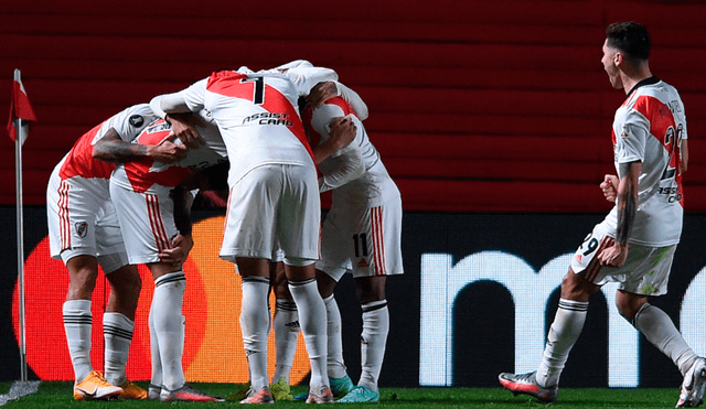 River Plate clasificó a cuartos de final de la Copa Libertadores 2021 tras eliminar a Argentinos Juniors. Foto: AFP