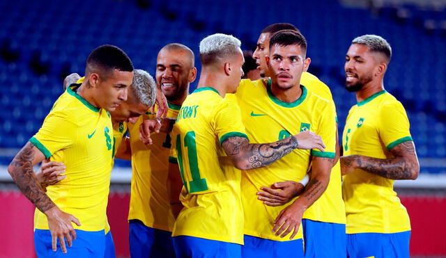 Brasil consiguió una ventaja de 3-0 en el primer tiempo. Foto: EFE