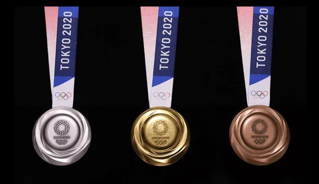 El medallero de los Juegos Olímpicos fue fabricado con material reciclado. Foto: COI