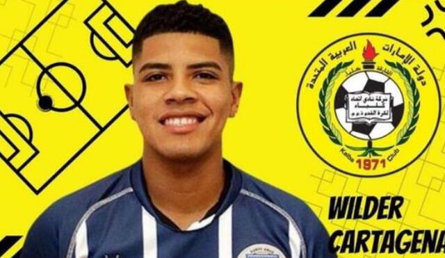 Wilder Cartageno jugó la Copa América 2021 con la selección peruana. Fuente: Ittihad Kalba