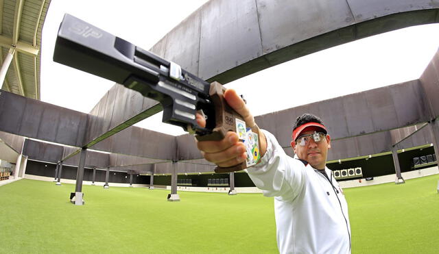El tirador peruano Marko Carrillo cerró su participación en la modalidad de 10 metros de pistola comprimida de los Juegos Olímpicos Tokio 2021. Foto: difusión