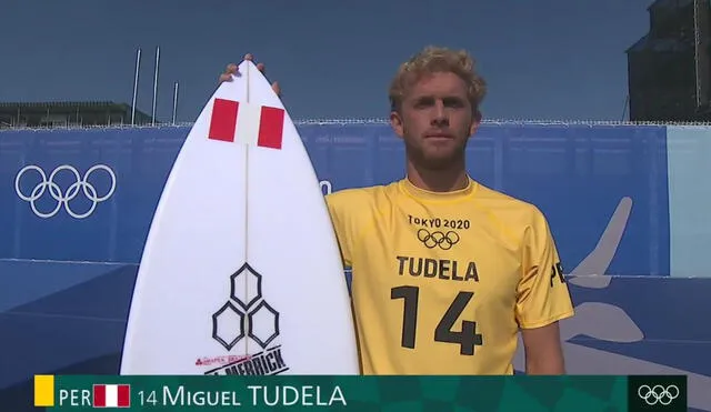 Miguel Tudela fue el primer surfista peruano en competir en estos Juegos Olímpicos. Foto: captura de Marca Claro