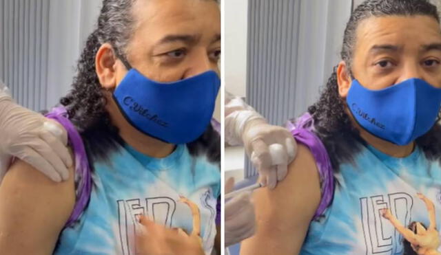 Carlos Vílchez compartió el momento de su vacunación en redes sociales. Foto: Carlos Vílchez / Instagram