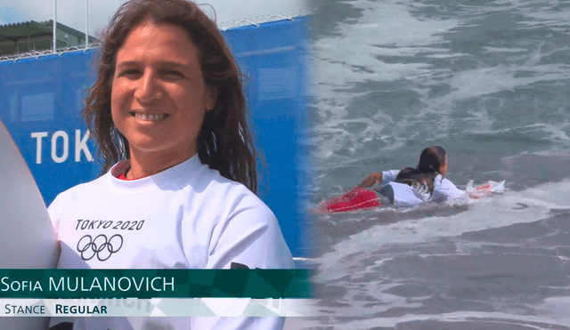 Sofía Mulanovich destacó en su participación en la ronda 3 del surf en Juegos Olímpicos Tokio 2020. Foto: captura Claro Sports