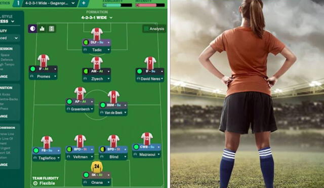 Se trata del popular juego de simulación Football Manager, en el que podemos cumplir el rol de un director técnico. Foto: Sports Interactive/ExpokNews