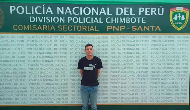 Infractor fue identificado como Eduard Alexander Ramírez Gaviria, de 23 años. Foto: PNP