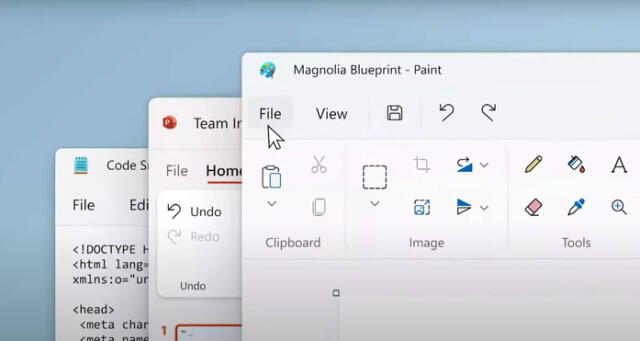 Primer vistazo a Paint, Bloc de notas y Power Point en Windows 11. Foto: Computer Hoy